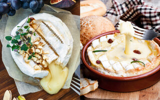 Queijo Camembert assado no forno