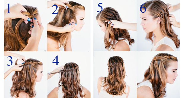 Nível médio: Trança embutida com cabelo solto